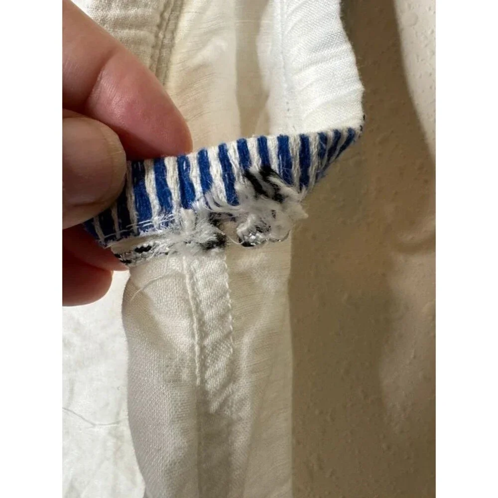 J.Crew embroidered tunic slight flaw under arm